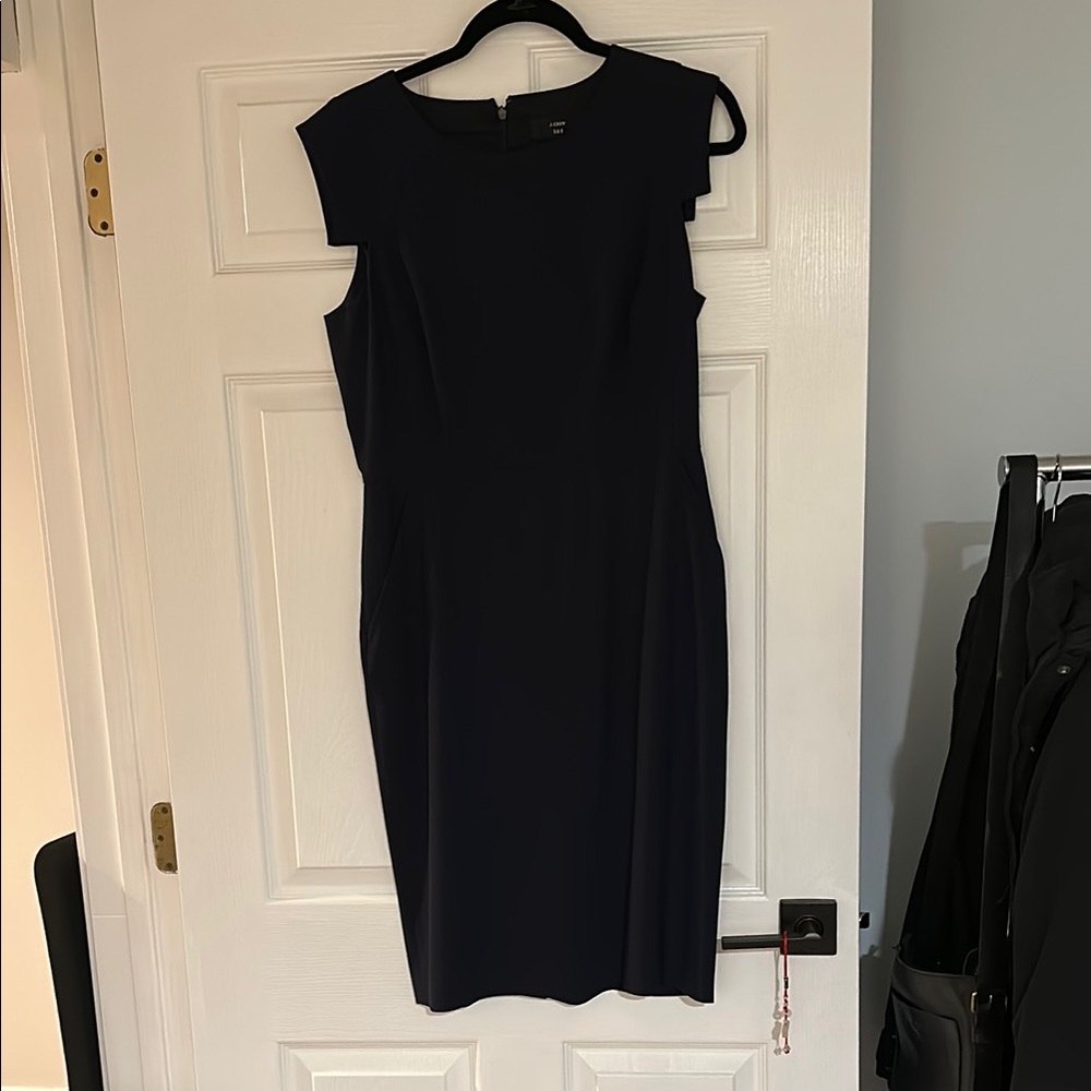Navy J.Crew Resume Dress 8